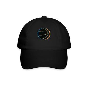 Surreale Magischer Basketball - Baseballkappe - Schwarz/Schwarz - Vorne