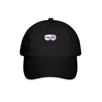 Ski skiing skier snowboard gift - Baseball Cap - black/black - Front