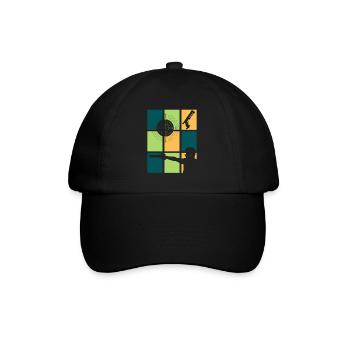 Club de tir et tireurs sportifs vintage - Casquette classique - noir/noir - Devant
