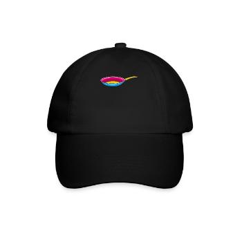 Pan Pansexual - Baseballkappe - Schwarz/Schwarz - Vorne