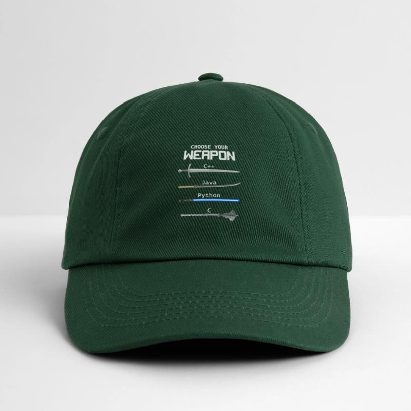 Choose Your Weapon C Java Python Programmer Baseball Cap