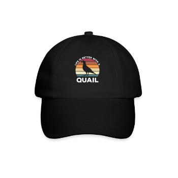 Cailles cailles cailles cailles - Casquette classique - noir/noir - Devant