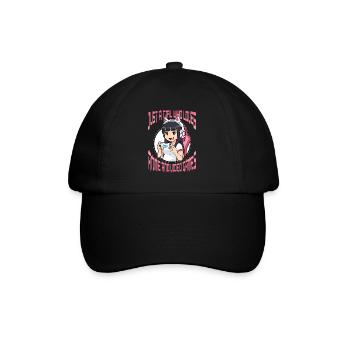 Just A Girl Who Loves Anime And Video Games - Baseballkappe - Schwarz/Schwarz - Vorne