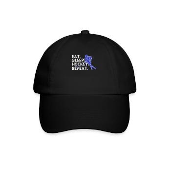 Hockey hockeyeur cadeau - Casquette classique - noir/noir - Devant
