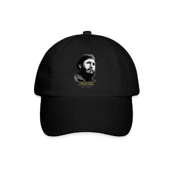 Fidel Castro Quote - Baseball Cap - black/black - Front
