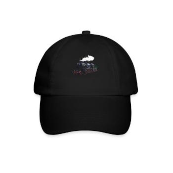 Züge - Baseballkappe - Schwarz/Schwarz - Vorne