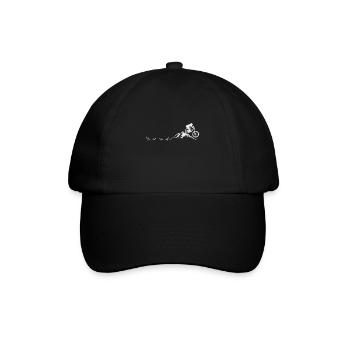 Vélo de cross-country avec cyclisme sur les motards E MTB - Casquette classique - noir/noir - Devant