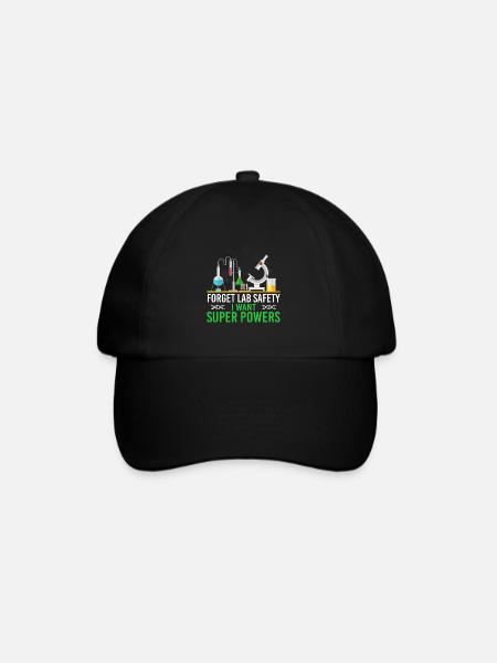 Lustiges Chemiker Spruch Design - Baseballkappe - Schwarz/Schwarz