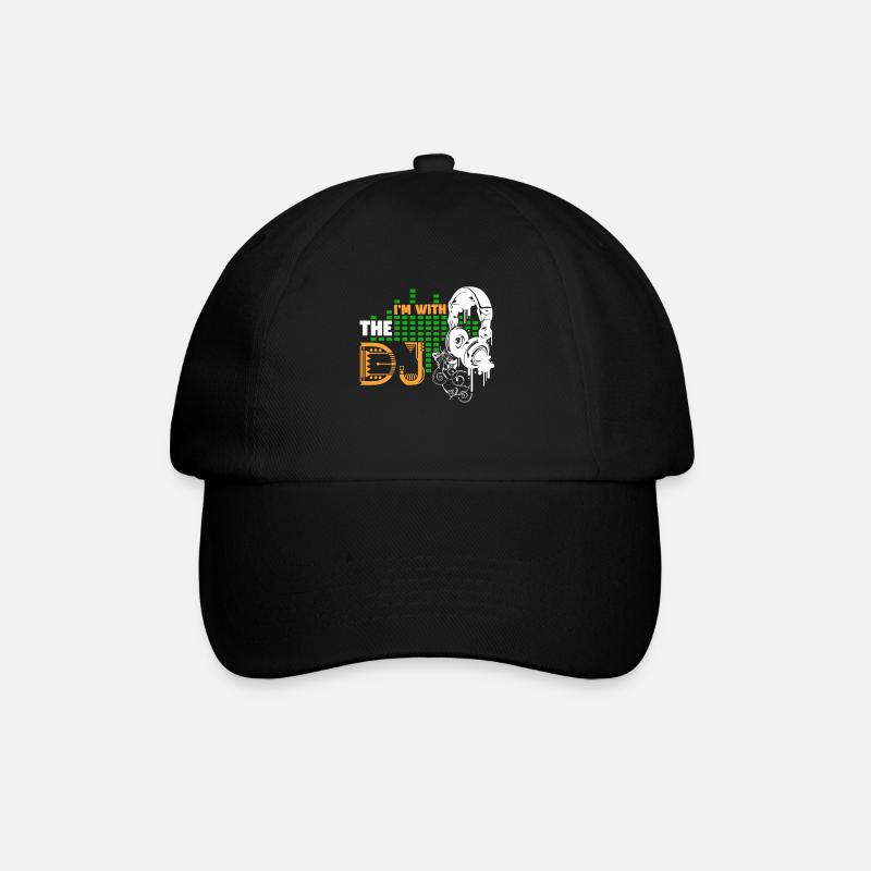 DJ I'm With The DJ - Baseball Cap - black/black
