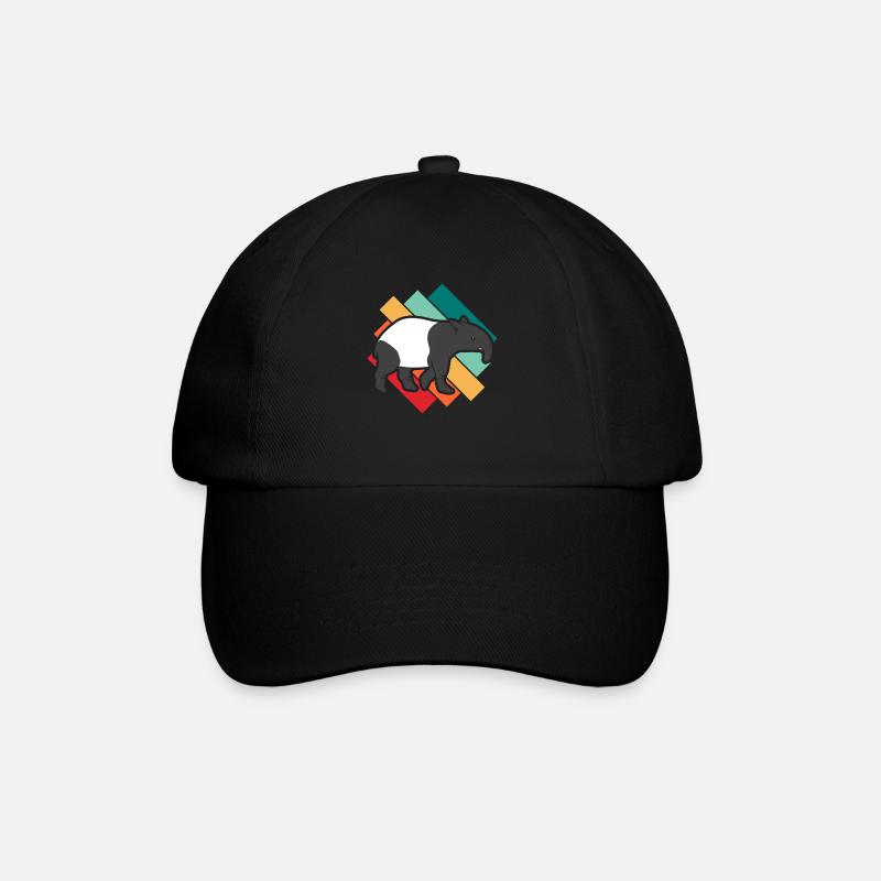 Tapir - Baseballkappe - Schwarz/Schwarz
