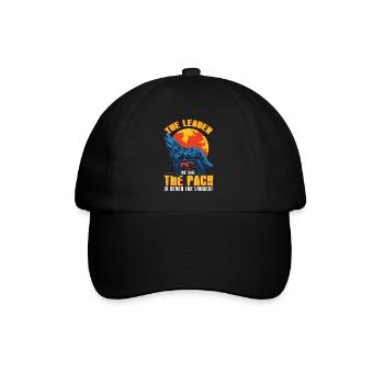 Le chef de la meute n'est jamais les loups les plus bruyants - Casquette classique - noir/noir - Devant