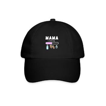 femme enceinte - maman charge - Casquette classique - noir/noir - Devant
