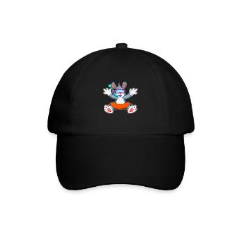 Hase Taucher Schnorchel Tauchen - Baseballkappe - Schwarz/Schwarz - Vorne