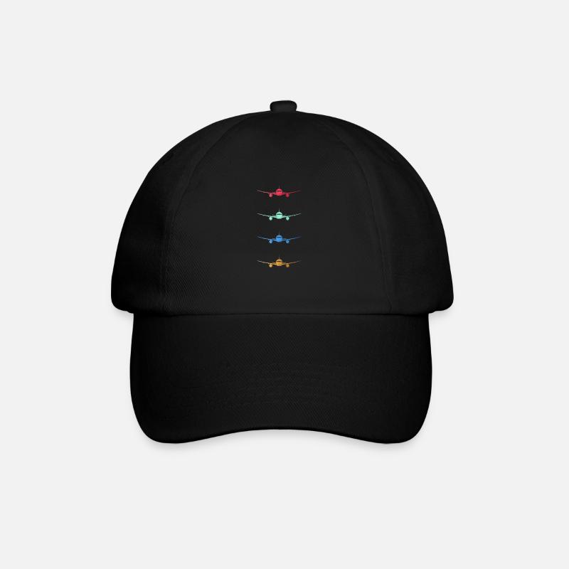 Avion pilote mobile - Casquette classique - noir/noir