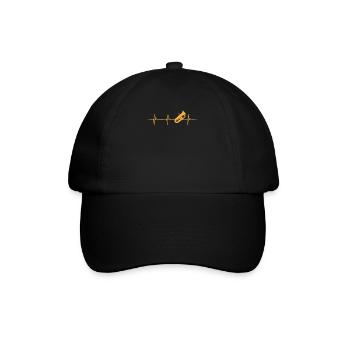 Tuba Herzschlag - Baseballkappe - Schwarz/Schwarz - Vorne