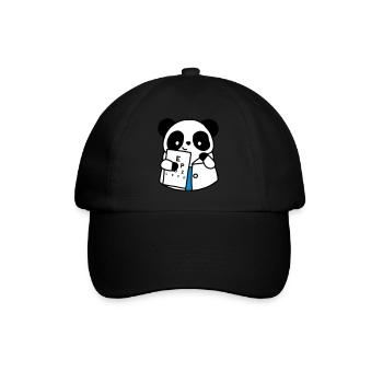 Augenarzt Optischer Panda - Baseballkappe - Schwarz/Schwarz - Vorne