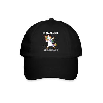Mamacorn - Baseball Cap - black/black - Front