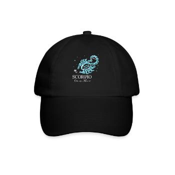 Skorpion die Skorpion-Konstellation - Baseballkappe - Schwarz/Schwarz - Vorne
