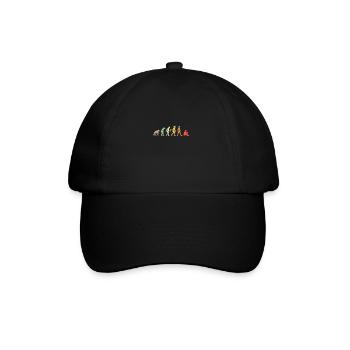 Vintage Reading Evolution Read Book Gift Idea - Baseball Cap - black/black - Front