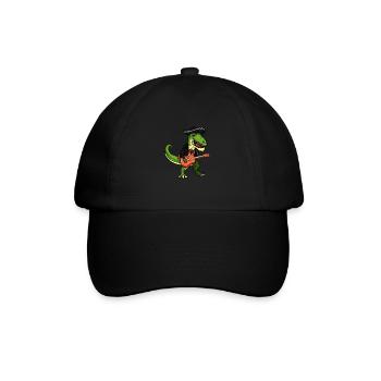 T Rex Mariachi Cinco De Mayo Grafik Dinosaurier - Baseballkappe - Schwarz/Schwarz - Vorne