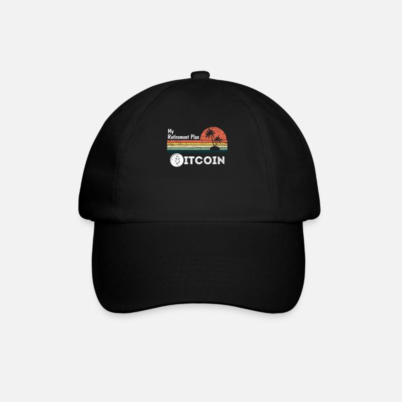 My retirement plan Bitcoin - Baseballkappe - Schwarz/Schwarz
