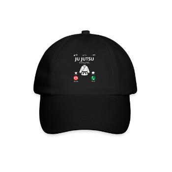 Ju Jutsu - Geschenkideen Kampfsport - Baseballkappe - Schwarz/Schwarz - Vorne