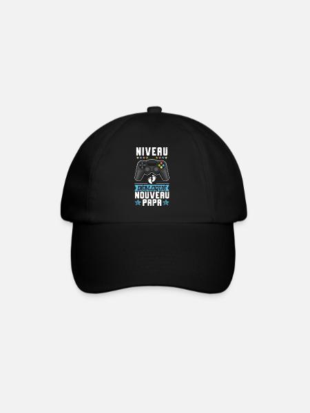 Futur Papa Gamer Annonce Nouvelle Naissance Cadeau - Casquette classique - noir/noir