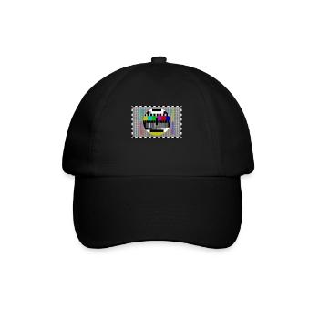 print 80s - Baseball Cap - black/black - Front