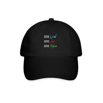 Sustainability - Nachhaltigkeit - Baseballkappe - Schwarz/Schwarz - Vorne