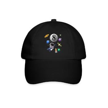 8ème anniversaire 8 ans astronaute spatial spatial - Casquette classique - noir/noir - Devant