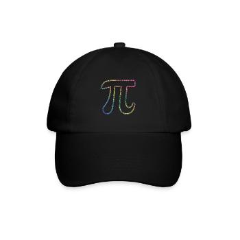 Irrationale Zahl Pi 3,14 Mathe Bunt - Baseballkappe - Schwarz/Schwarz - Vorne