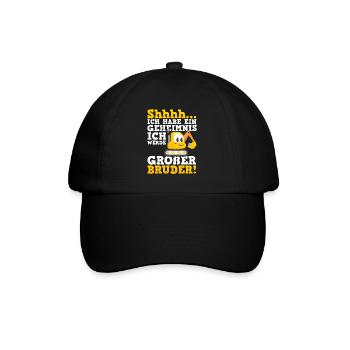 Großer Bruder Bagger - Baseballkappe - Schwarz/Schwarz - Vorne