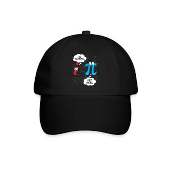 Funny Be Rational Get Real Math Pun Statistics - Baseball Cap - black/black - Front
