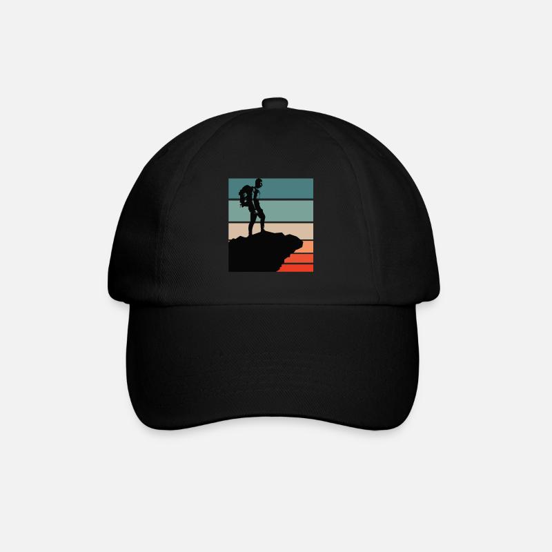 Hiking - Casquette classique - noir/noir