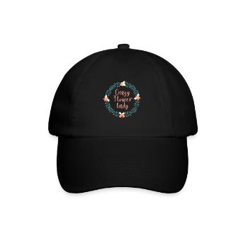 Florist Crazy Flower Lady - Baseball Cap - black/black - Front