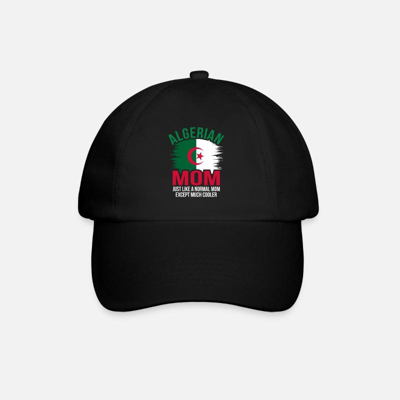 Algerien - Baseballkappe - Schwarz/Schwarz