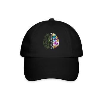 Neurodiversity Rainbow Autism Awareness ASD ADHD - Baseball Cap - black/black - Front