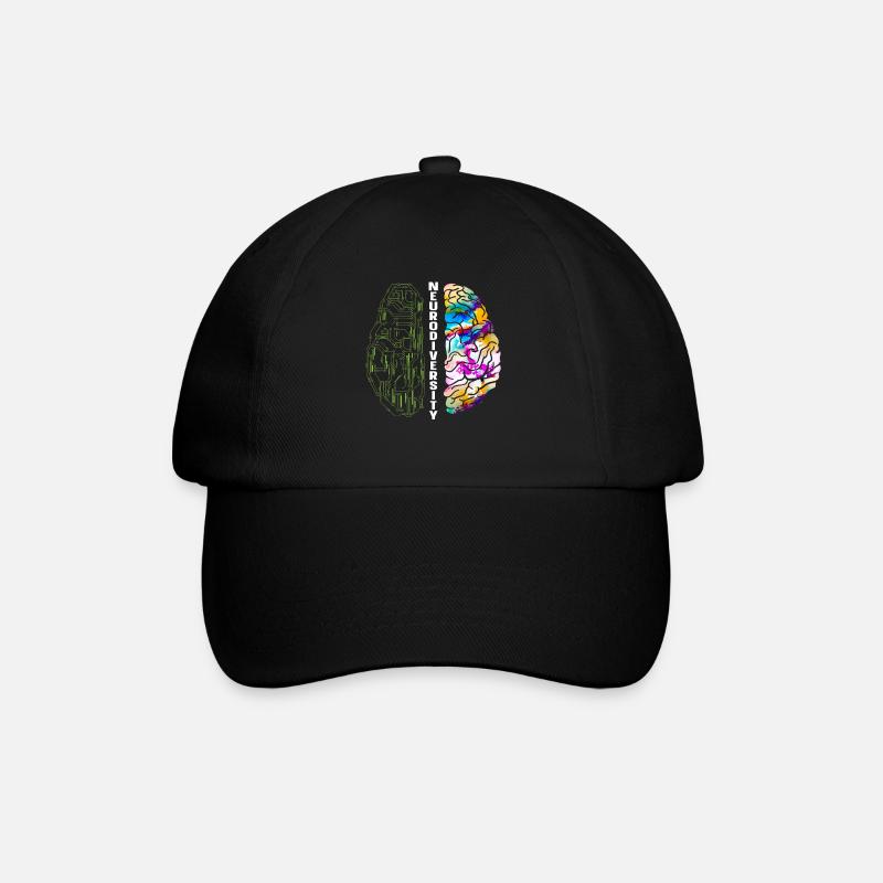 Neurodiversité Rainbow Autism Awareness TDAH - Casquette classique - noir/noir
