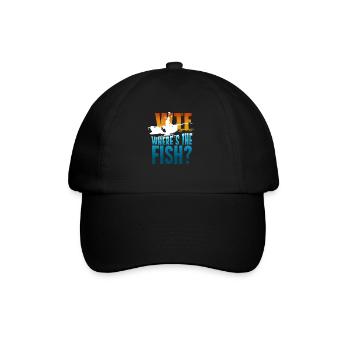 Gift with fishing offer | WTF? Where is The Fish - Baseball Cap - black/black - Front