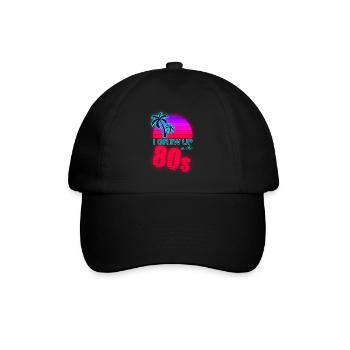80s Retro 80s Outfir 80s Theme Party 80s - Baseball Cap - black/black - Front