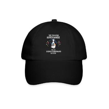 Berner Sennenhund Glitzer Dürrbächler Sennenhunde - Baseballkappe - Schwarz/Schwarz - Vorne