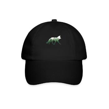 Fuchs Natur Wald - Baseballkappe - Schwarz/Schwarz - Vorne