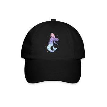 paillettes dames fille cadeau nixe - Casquette classique - noir/noir - Devant