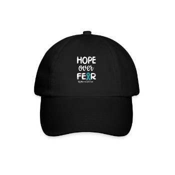 Cervical cancer fighter cancer awareness - Baseball Cap - black/black - Front