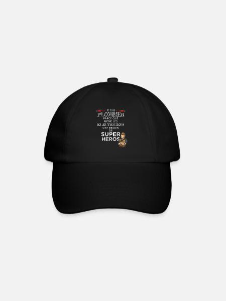 Plombier, car les électriciens ont besoin de héros - Casquette classique - noir/noir