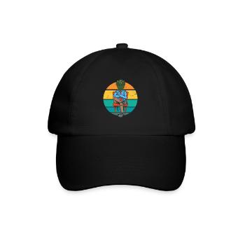 Reptiloid Echsenmensch Außerirdische Verschwörung - Baseballkappe - Schwarz/Schwarz - Vorne