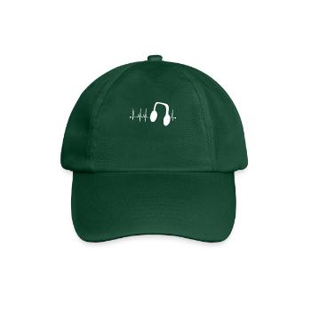 Music Heartbeat Headphones Deejay Pulse ECG - Baseball Cap - bottle green - Front