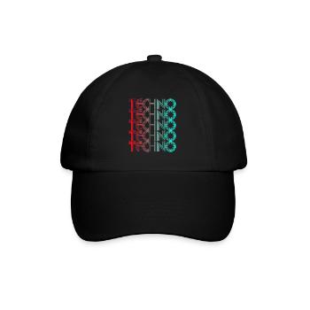 Techno Vaporwave Techno House Music EDM Lovers - Baseball Cap - black/black - Front