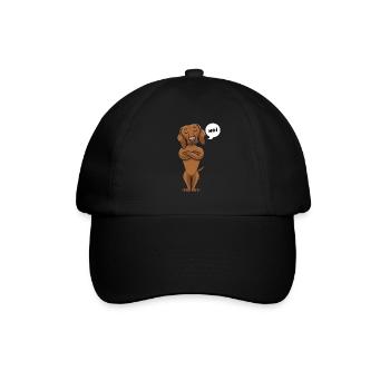 Sturer Magyar Vizsla Hund lustig - Baseballkappe - Schwarz/Schwarz - Vorne
