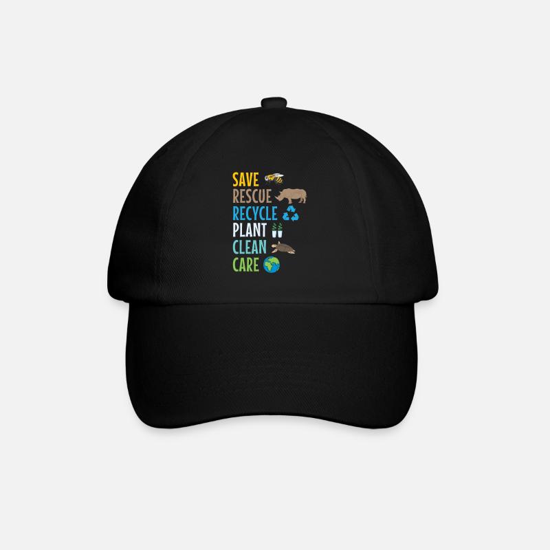 Environnement écologiste - Casquette classique - noir/noir